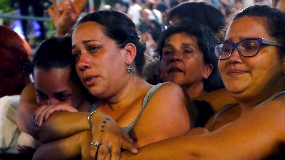 Supporters of Cristina Fernandez