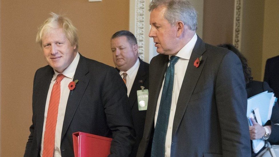 Boris Johnson and Sir Kim Darroch