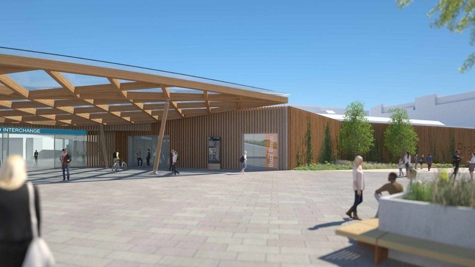 Bradford Car park closed as station revamp plans move ahead BBC News