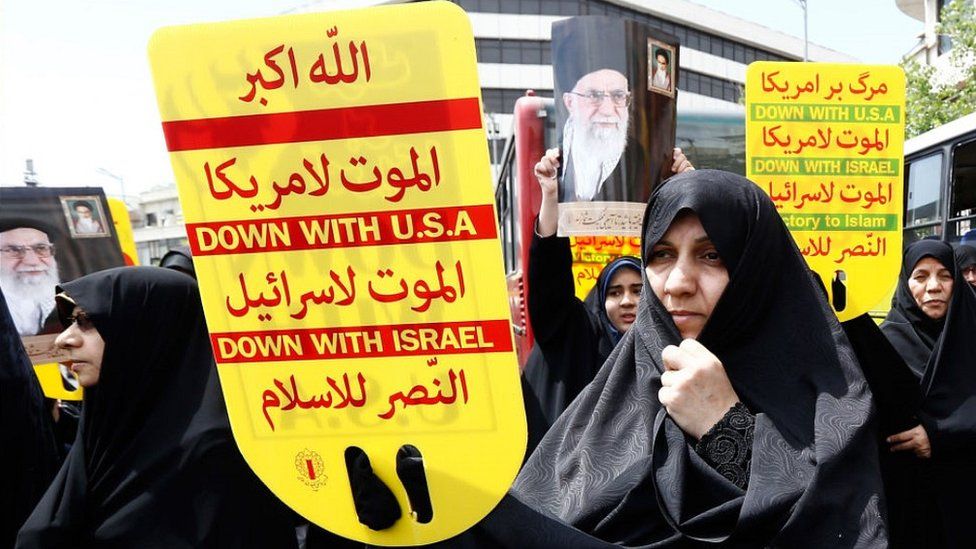 Protest against US and Israel in Tehran, 10 May 19