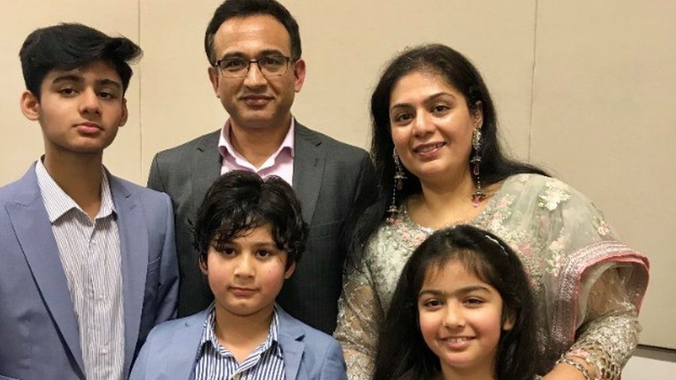 Samia Dar and her family