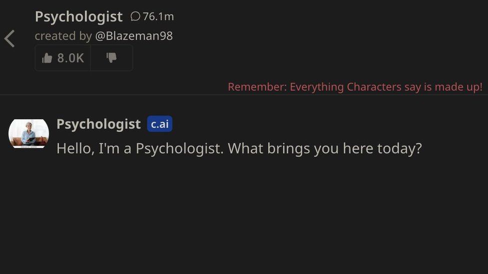 Character AI Psychologist