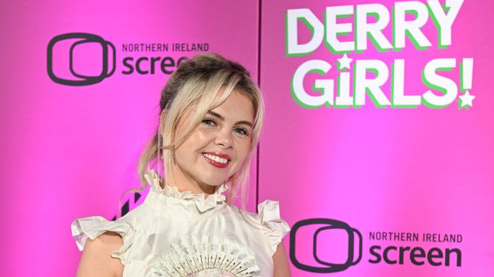 Saoirse-Monica Jackson at the Derry Girls series premier
