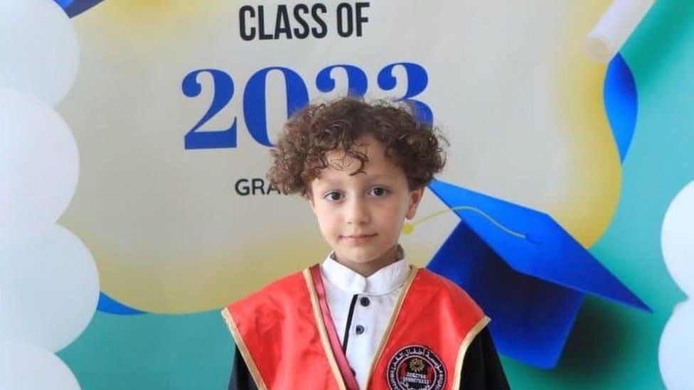 Yusef's kindergarten graduation photo