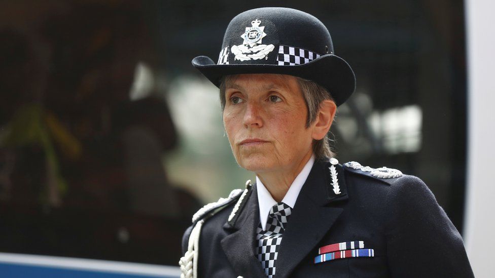 Cressida Dick, the Metropolitan Police Commissioner, attends an event to mark the anniversary of the attack on London Bridge, in London, Britain