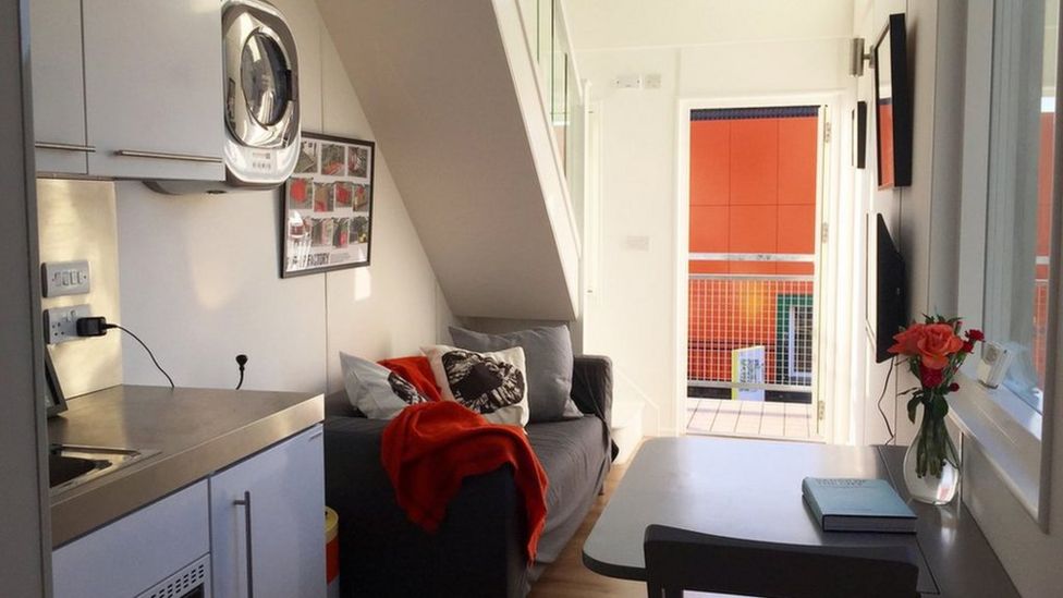 Are rented micro-homes the future for young singles? - BBC News
