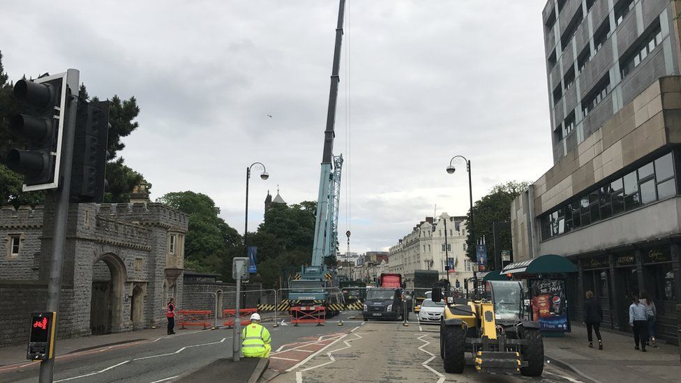 Champions League Cardiff road closure causes traffic jams BBC News