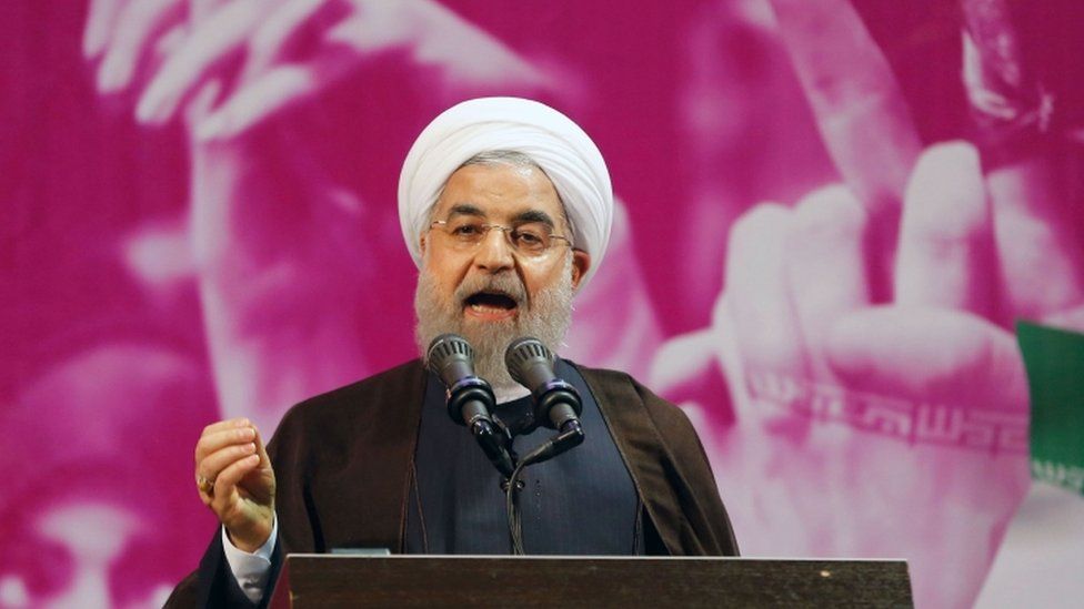 President Rouhani is seen as the frontrunner in opinion polls
