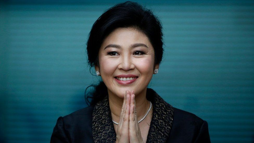 Former Thai prime minister Yingluck Shinawatra greets supporters as she arrives to deliver closing statements in her trial for alleged criminal negligence over her government"s rice-pledging scheme at the Supreme Court"s Criminal Division for Persons Holding Political Positions in Bangkok, Thailand, 01 August 2017.
