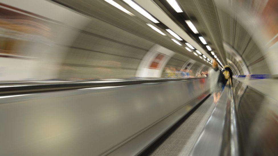 London Underground escalator