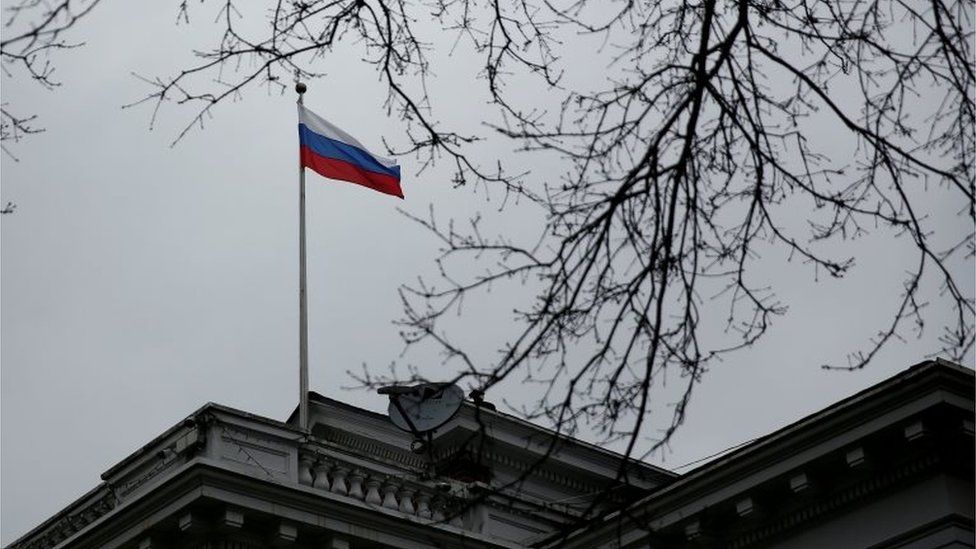 The Russian consulate general in Seattle, which has been closed in a diplomatic dispute, 28 March 2018