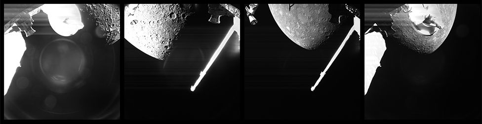 Series of four images
