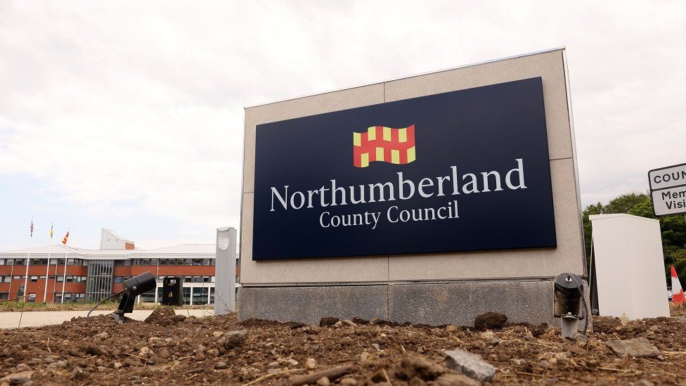 Northumberland County Council sign
