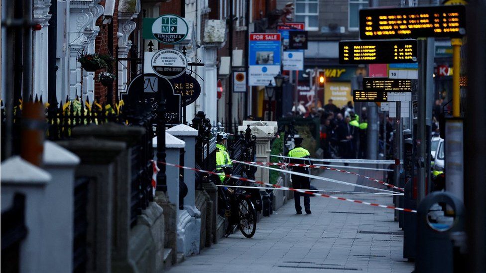 Scene if serious incident on Parnell Square East, Dublin