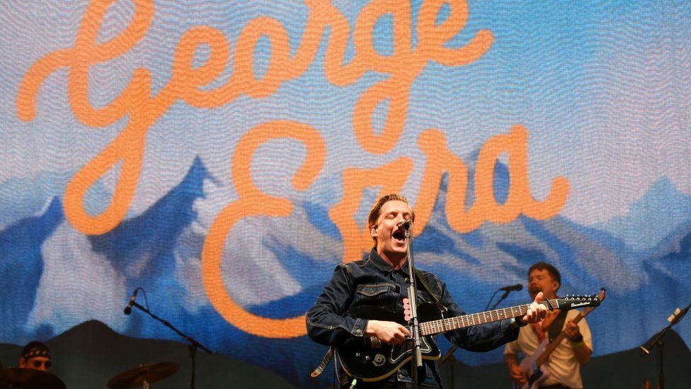 George Ezra performs on the John Peel stage during day five of Glastonbury Festival