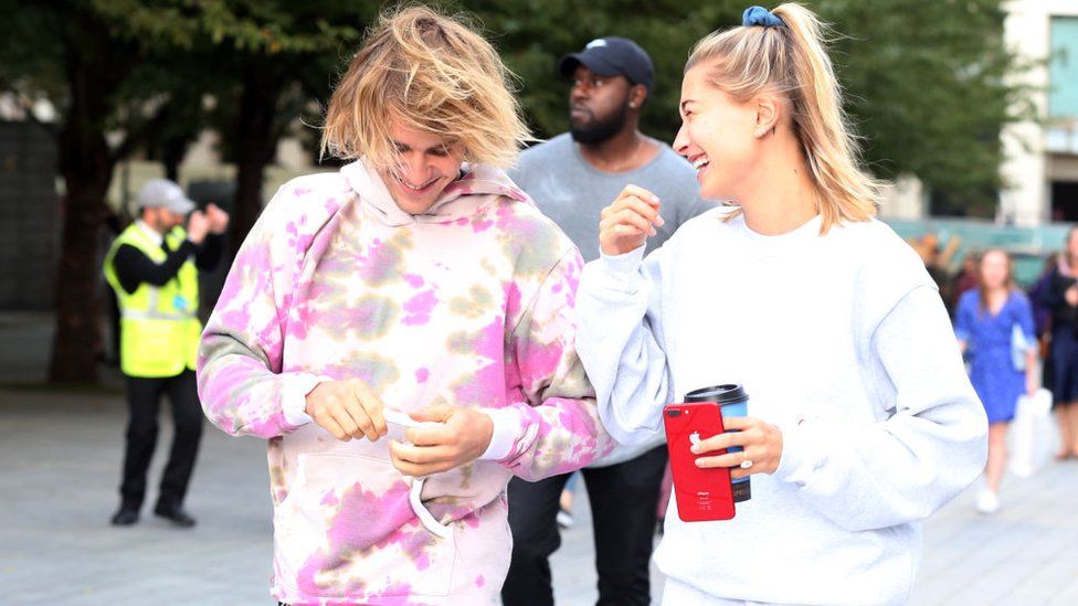 Justin Bieber and Hailey Baldwin visiting the London Eye on September 18, 2018 in London, England