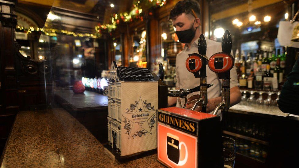 Barman in Dublin pub