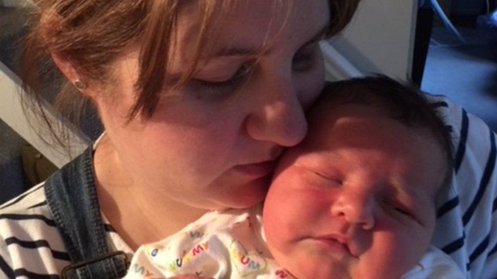 Alison Hiles with Baby Amelie