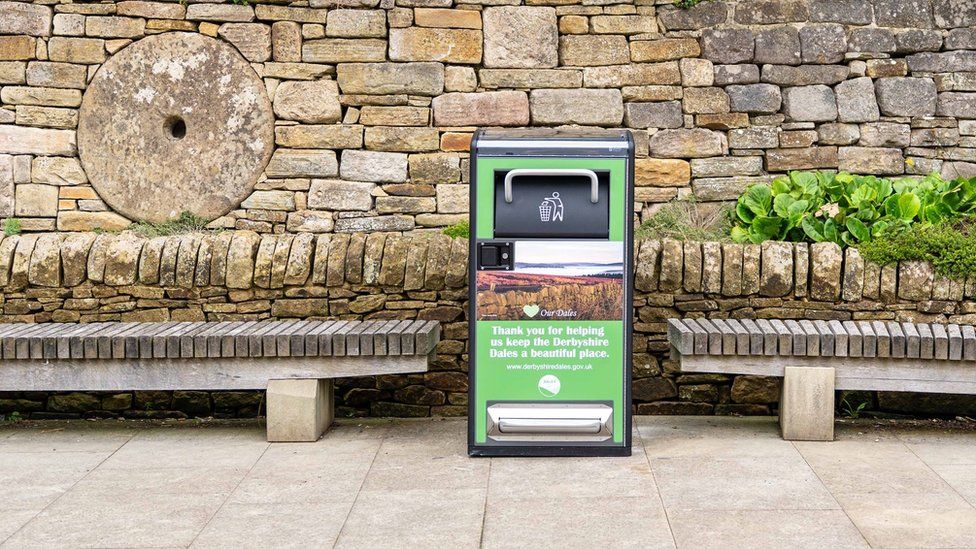 Smart bins installed in Derbyshire Dales villages BBC News