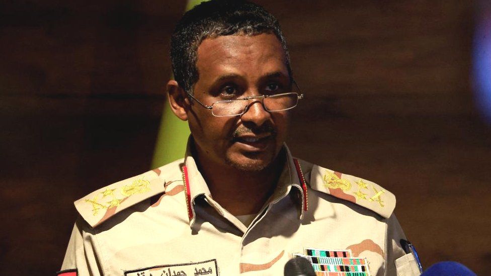 ژنرال محمد حمدان داگالو معاون شورای حاکمیت سودان