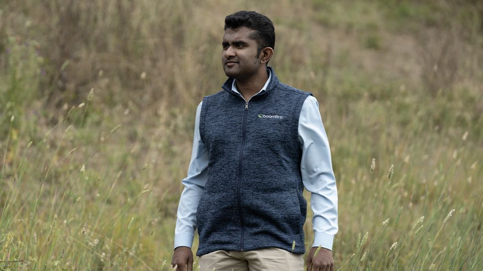 Aadith Moorthy, CEO and Founder of Boomitra, an Earthshot 2023 prize winner