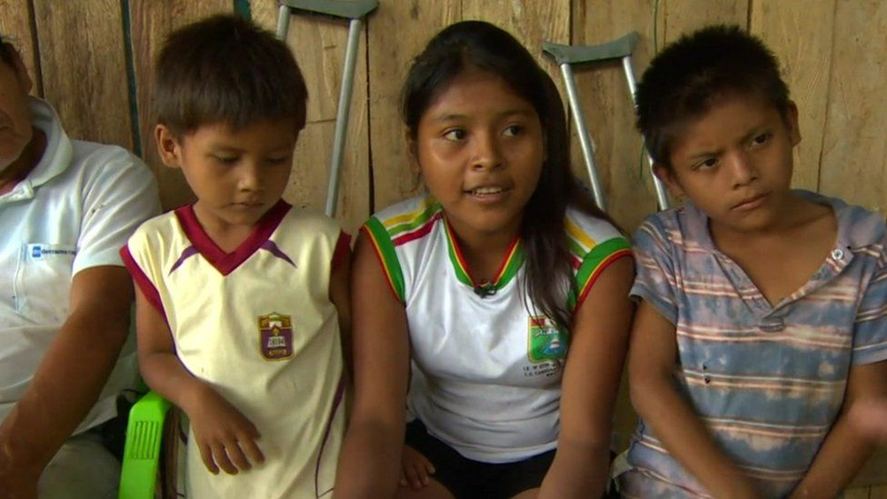 Children in Peru.