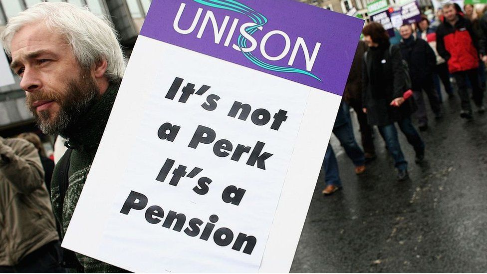 pension protests