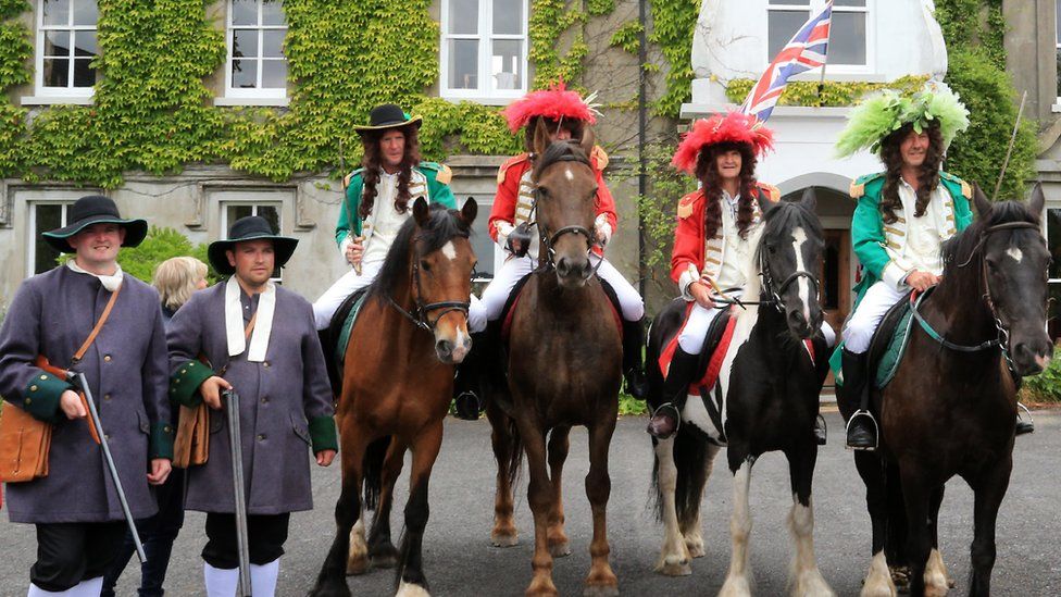 20 actors and four horses taking part in the re-enactment, organised by the Royal Black Preceptory