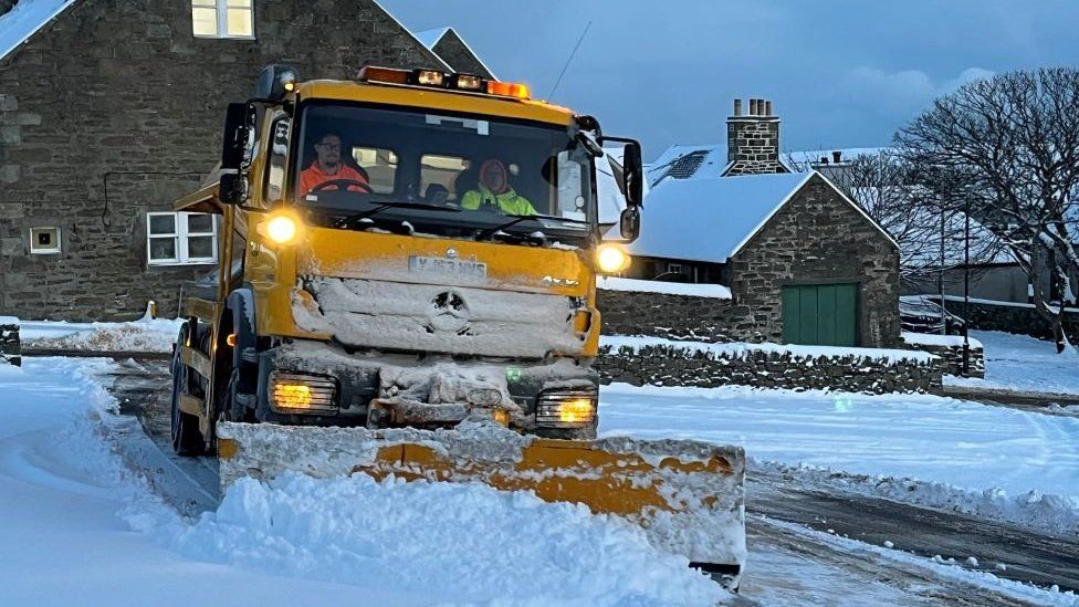 Snow ploughs in Lerwick