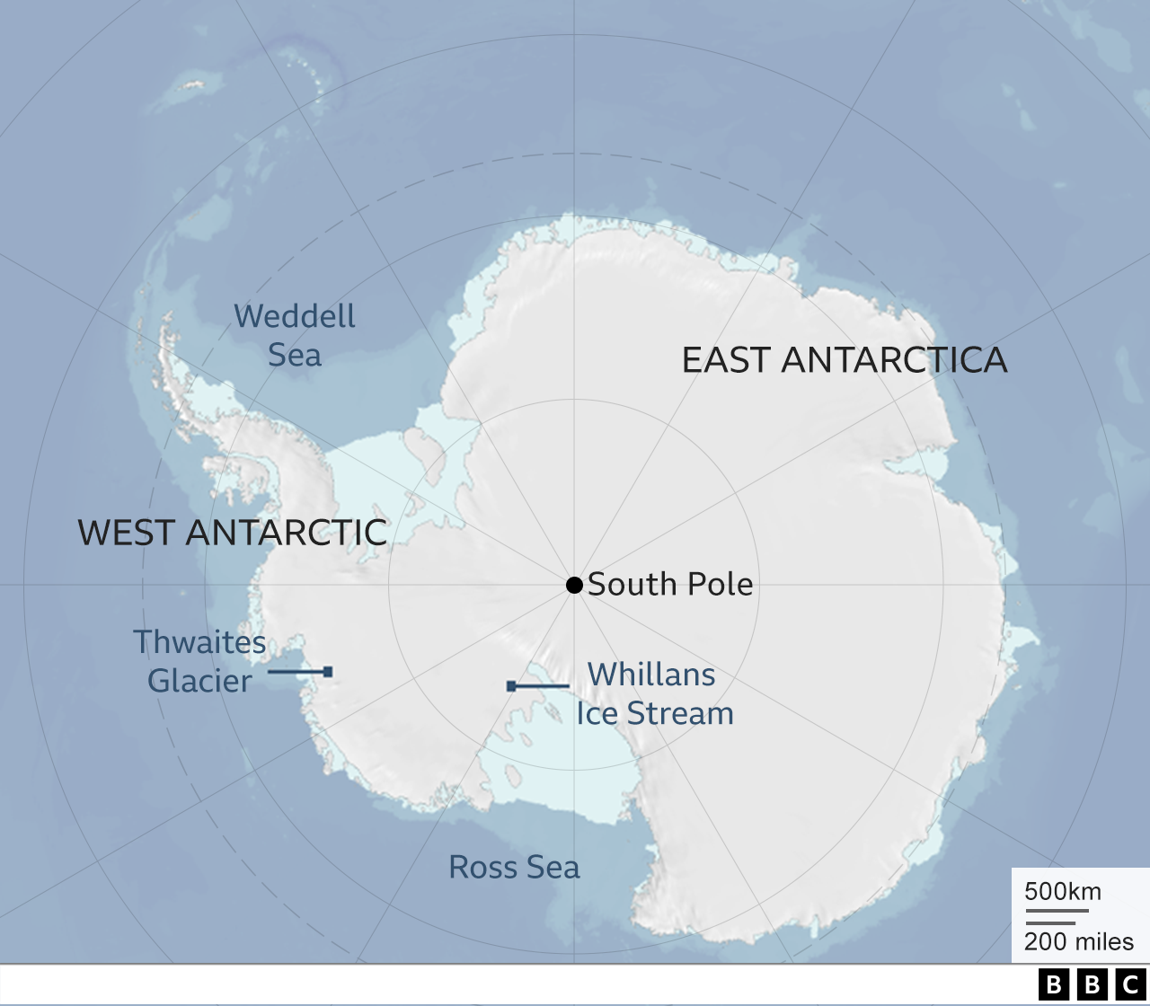 Huge volume of water detected under Antarctic ice - BBC News