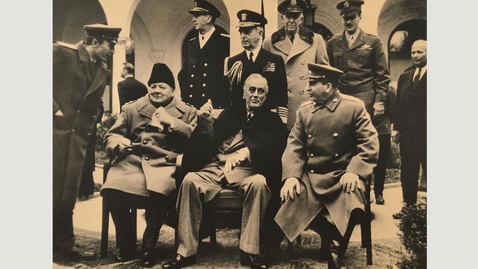 Самарій Гурарій, Черчилль, Рузвельт і Сталін в Ялті, 1945