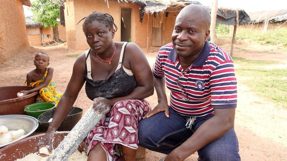 George Koffi Kouame and wife Janine Aya Allini