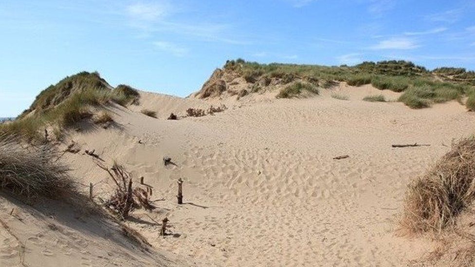 Sand dunes at Formby