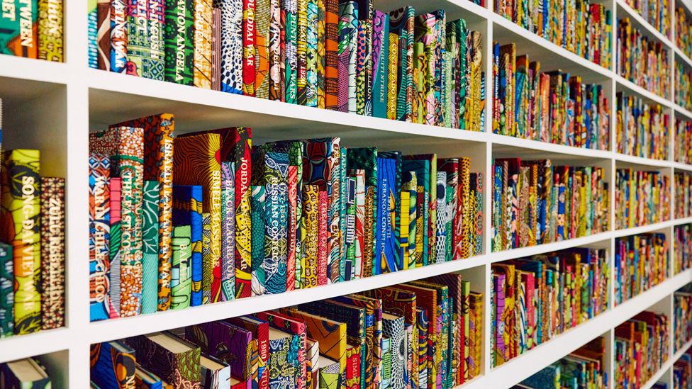 The War Library by British-Nigeria article Yinka Shonibare in London, the UK - Thursday 11 April 2024