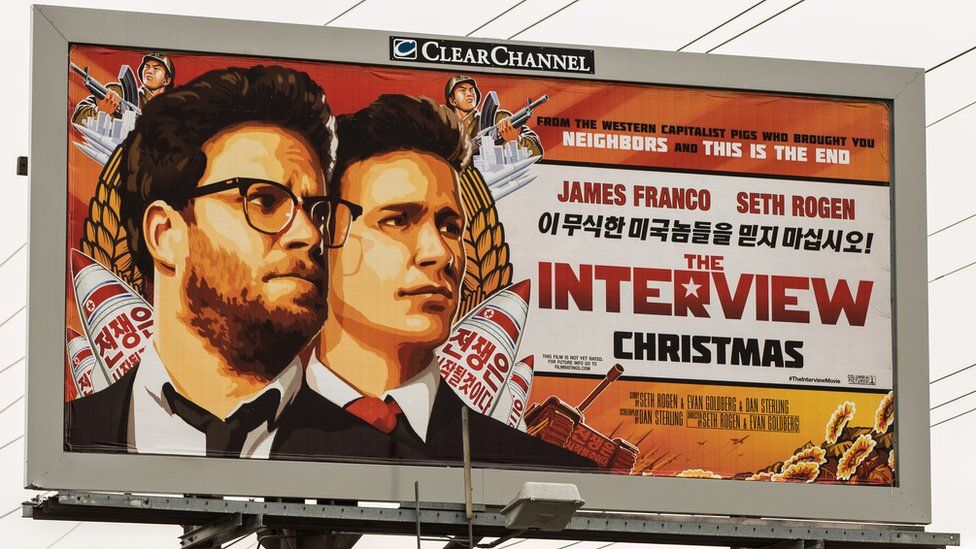 Movie poster for The Interview