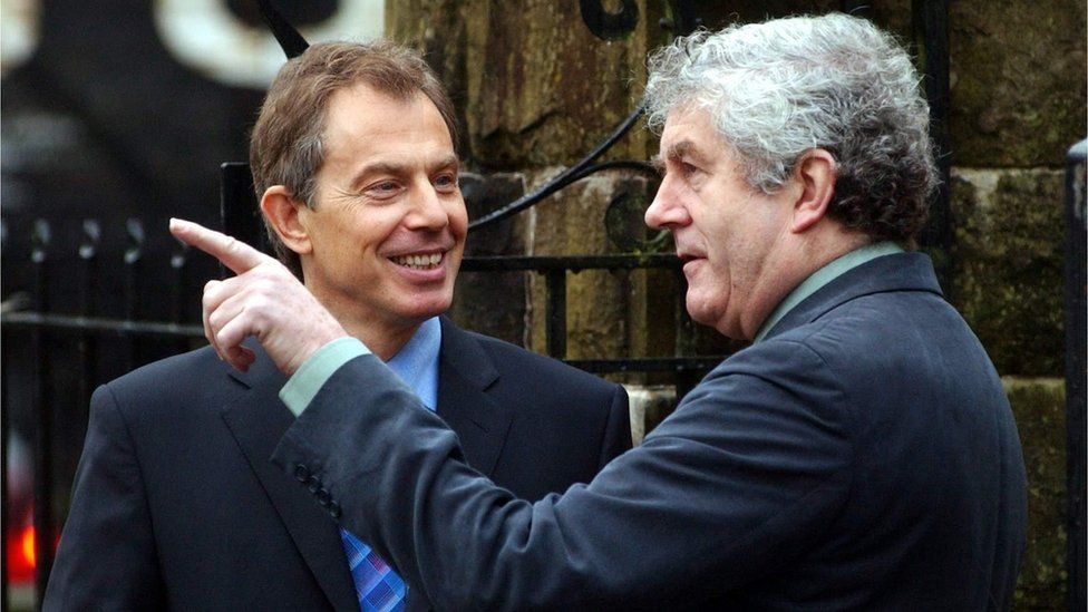 Tony Blair and the late Rhodri Morgan