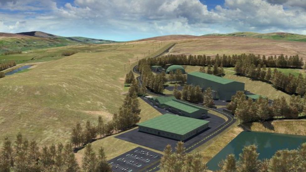 An artist's impression of the proposed gold mine site