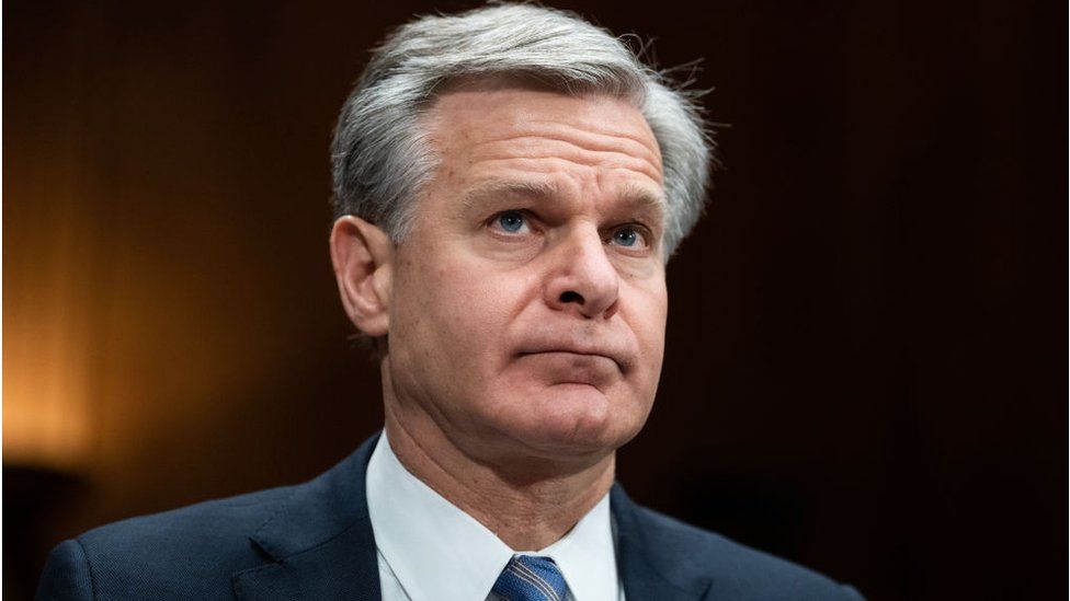 Christopher Wray testifying to the Senate