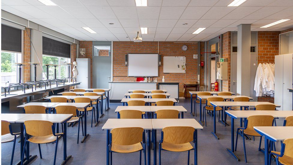 Empty classroom