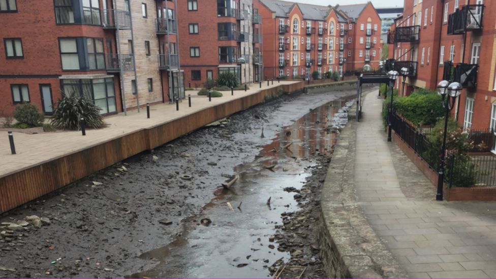 Police drained the Ashton canal in the city centre