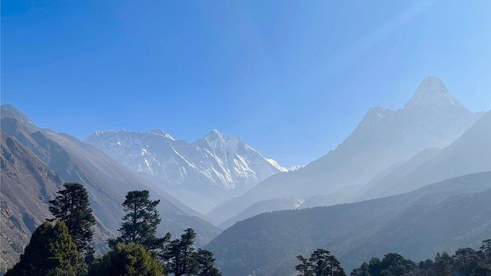 The view of Mount Everest