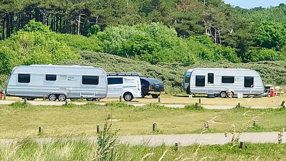 Travellers in Formby