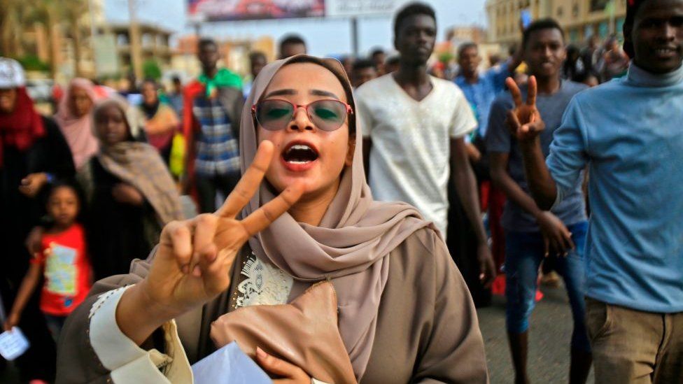 Women were at the forefront of protests against Bashir