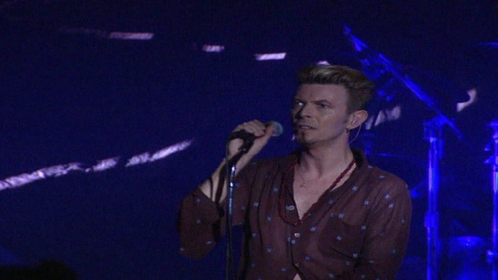 David Bowie performing at Rock City
