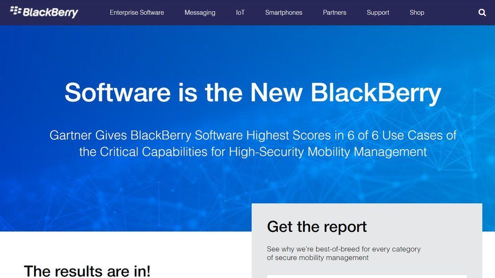 Blackberry website