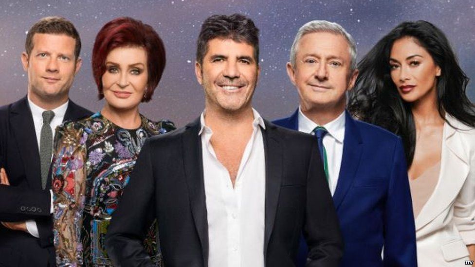 Demot O'Leary and the X Factor judges