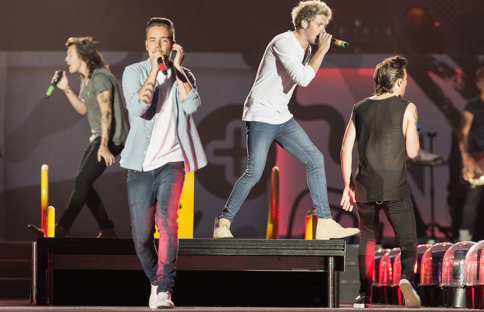 One Direction in concert in Seattle, July 2015
