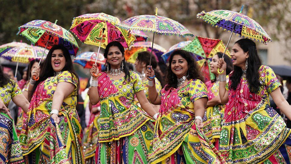 Diwali London celebrations begin in Trafalgar Square BBC Newsround