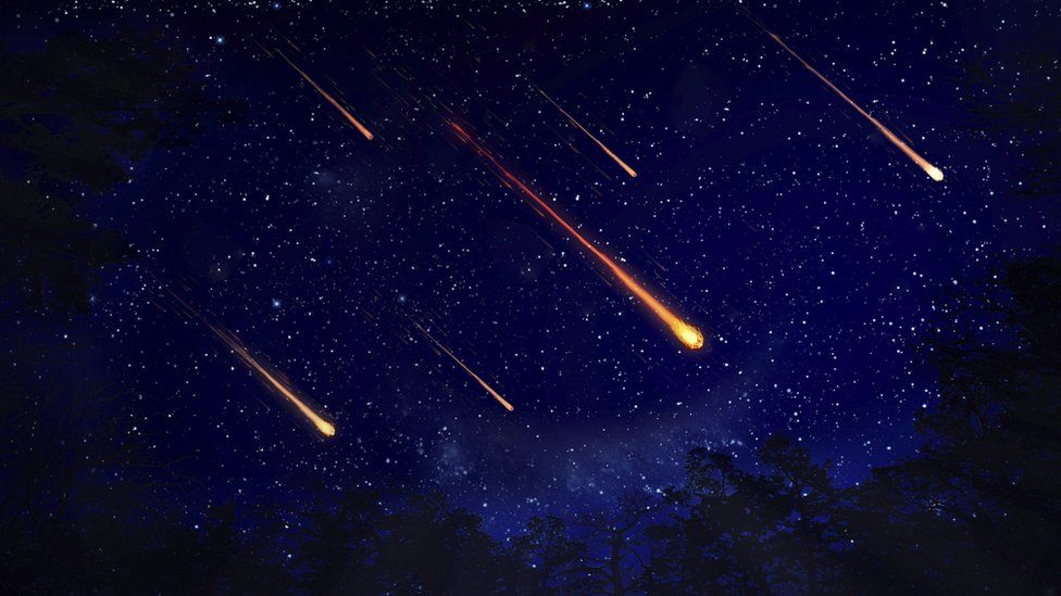 Artworks showing meteor shower