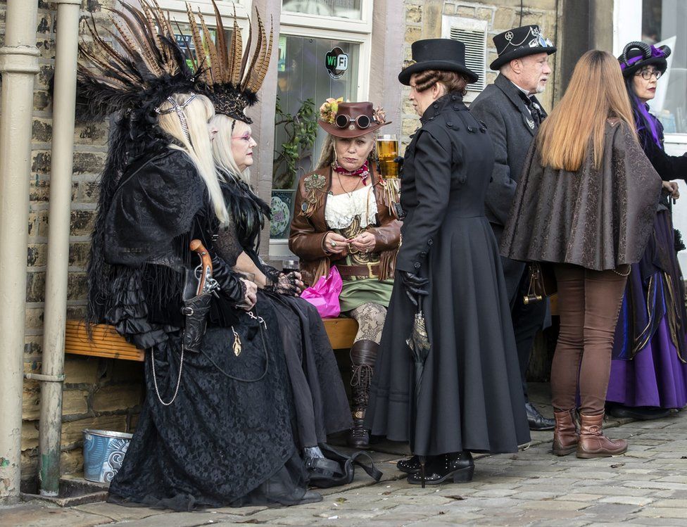 Steampunk Festival Held In Bronte's Haworth - BBC News